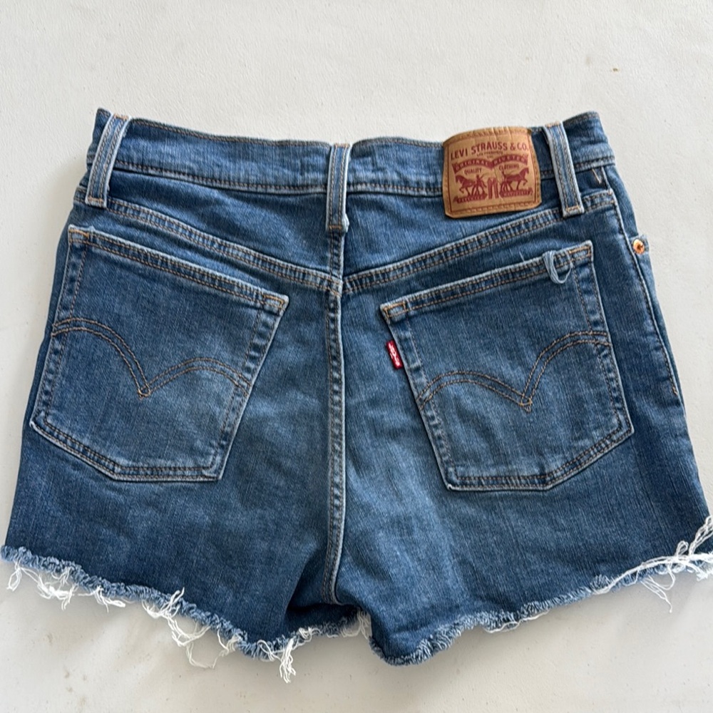 Levi's Blue Jean Shorts Distressed Cut-Off Style